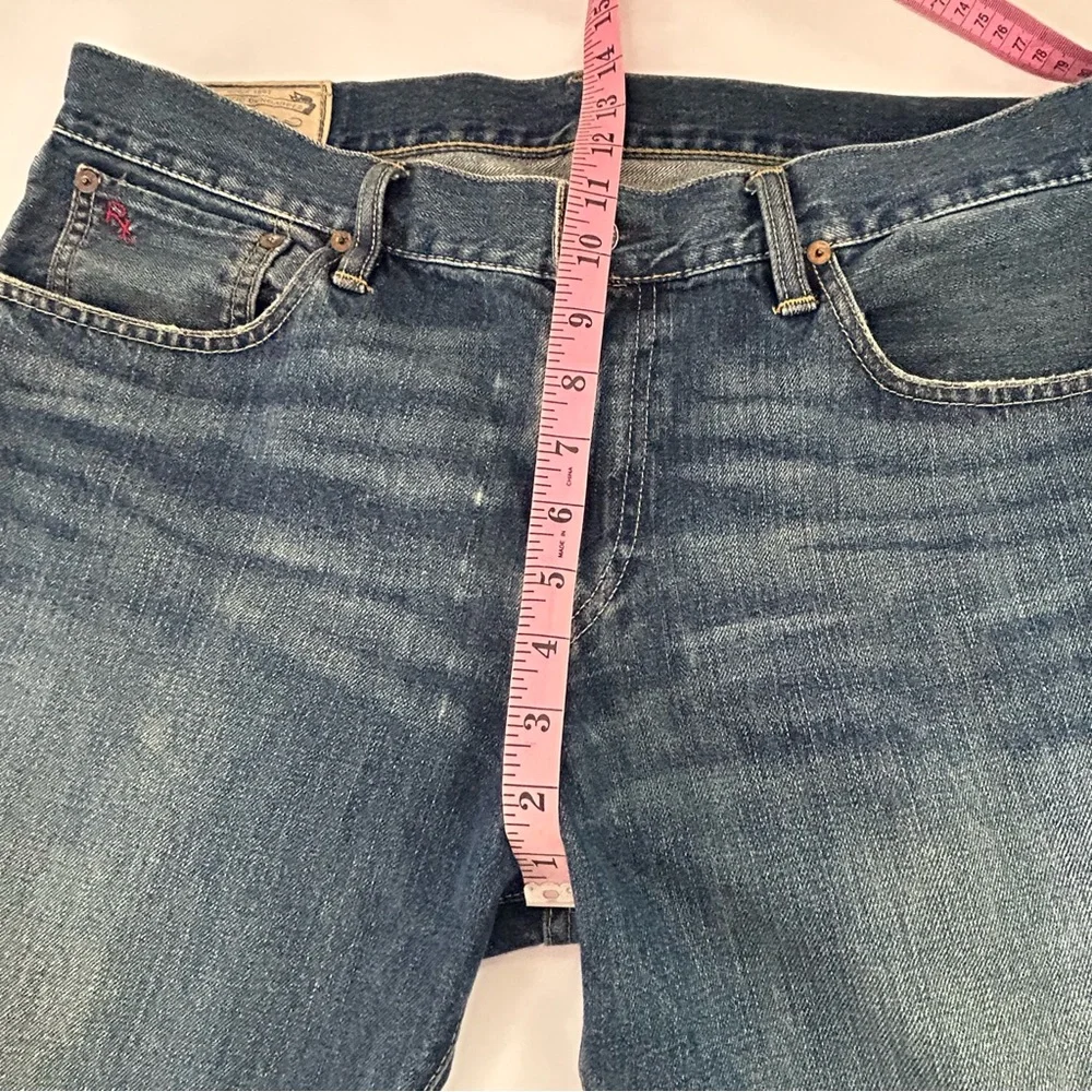 Vintage Polo Ralph Lauren Selvedge Jeans Mens Actual Size 36X31 Hampton Straight